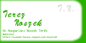 terez noszek business card